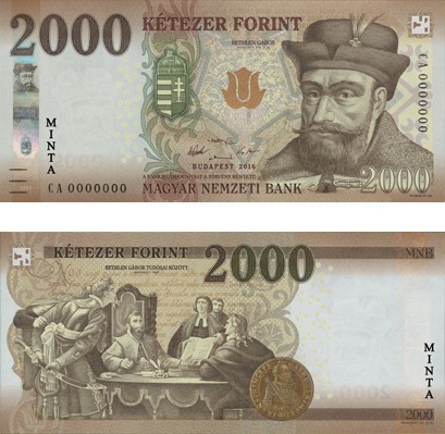  Az új 2000 forintos bankjegy (forrás: MNB)